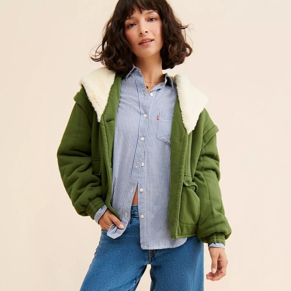 Free People Green jacket